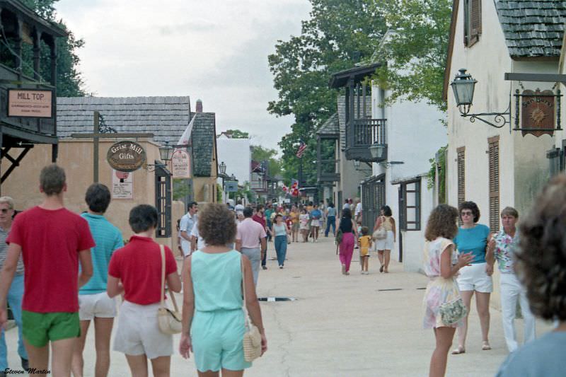 St George Street, St. Augustine, 1986
