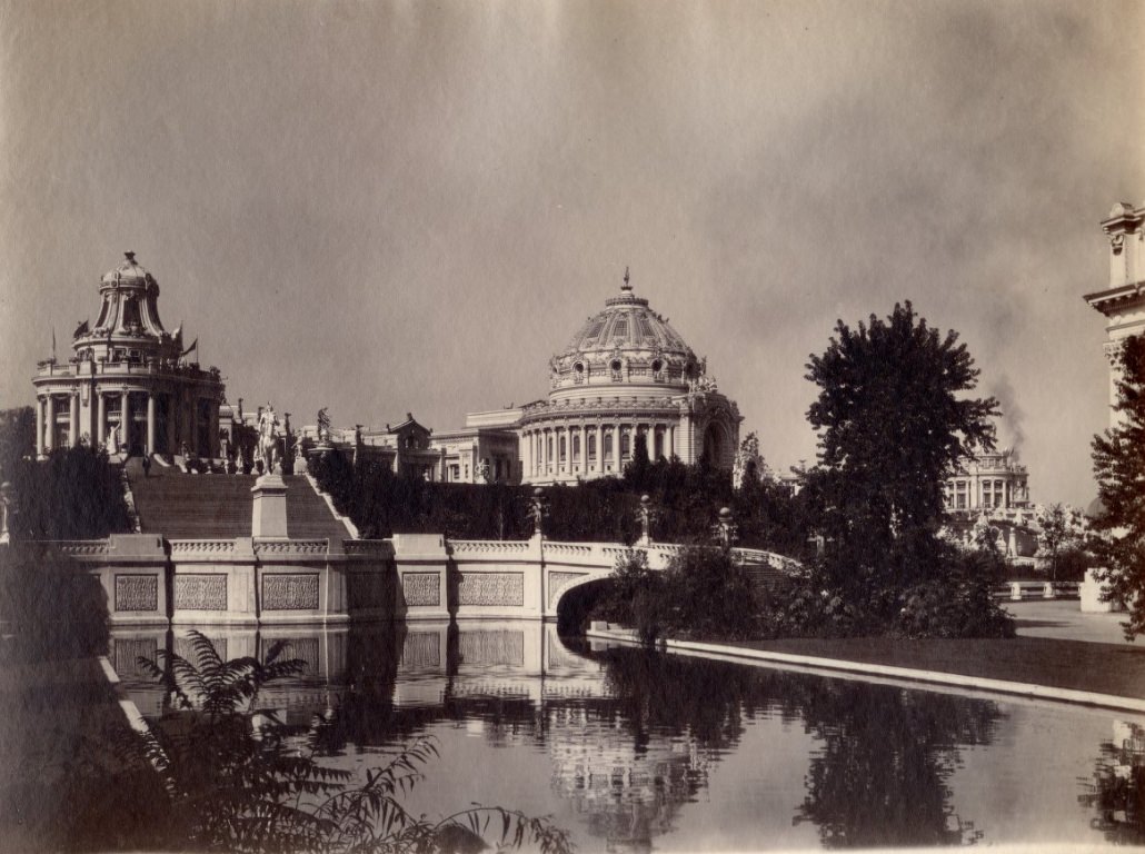 Festival Hall at the 1904 World's Fair viewed from the northeast looking across the lagoon