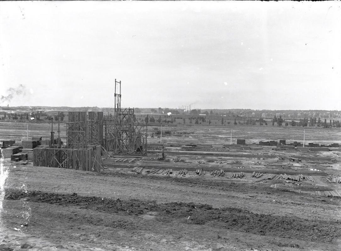 Construction in an Open Field, 1900