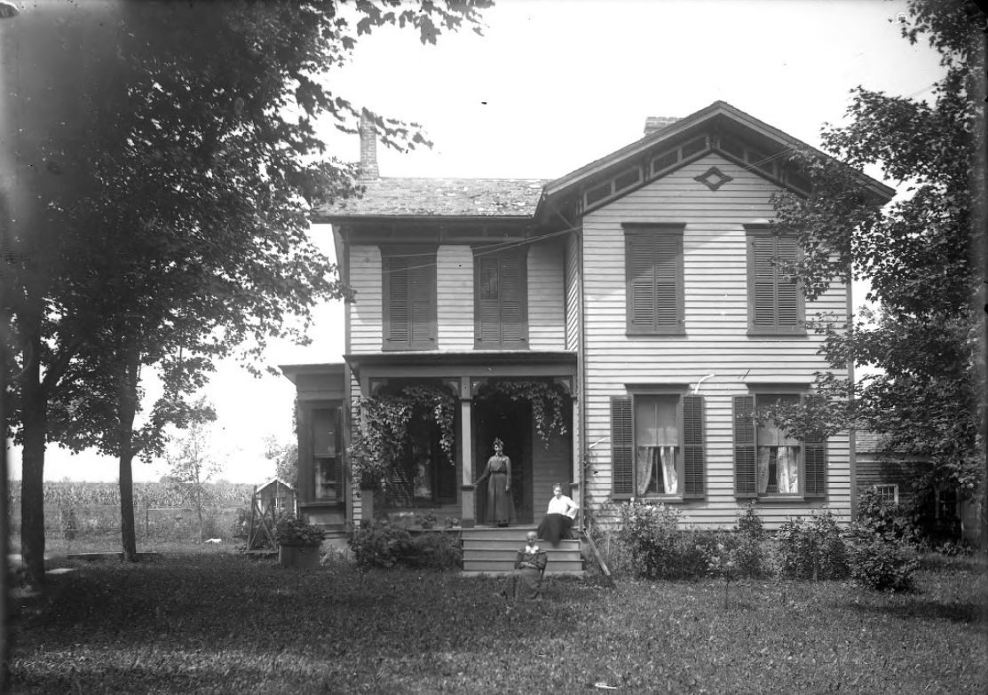 Family in Front of a Farmhouse, 1900