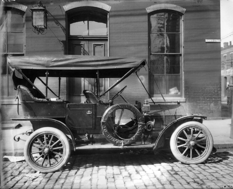 Car Parked On Seventh Street, 1900