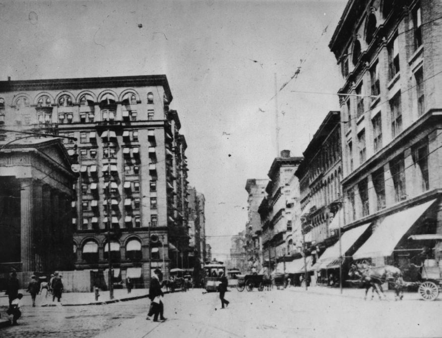 Fourth street, looking north from Market, 1903