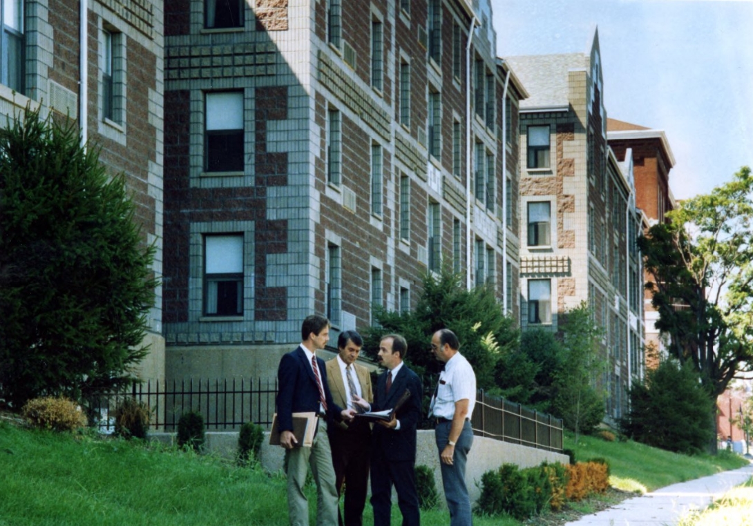 Eads Square, new 103-unit housing for elderly in Lafayette Towne, 1985