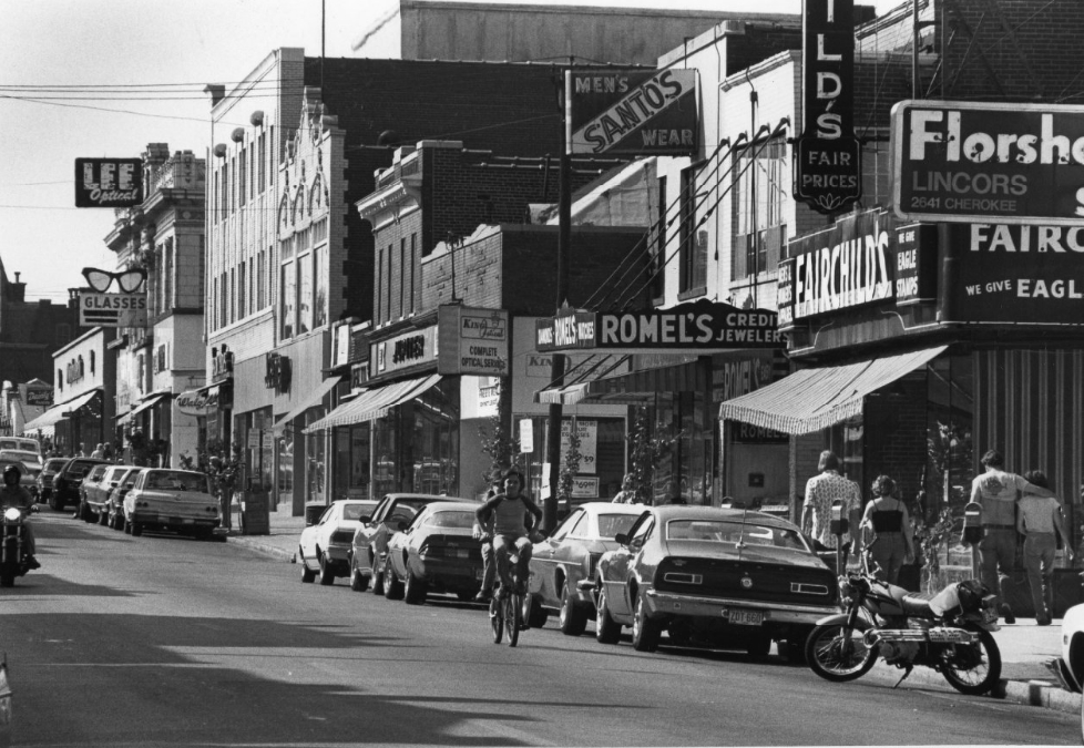 Cherokee St. west from Texas, 1982