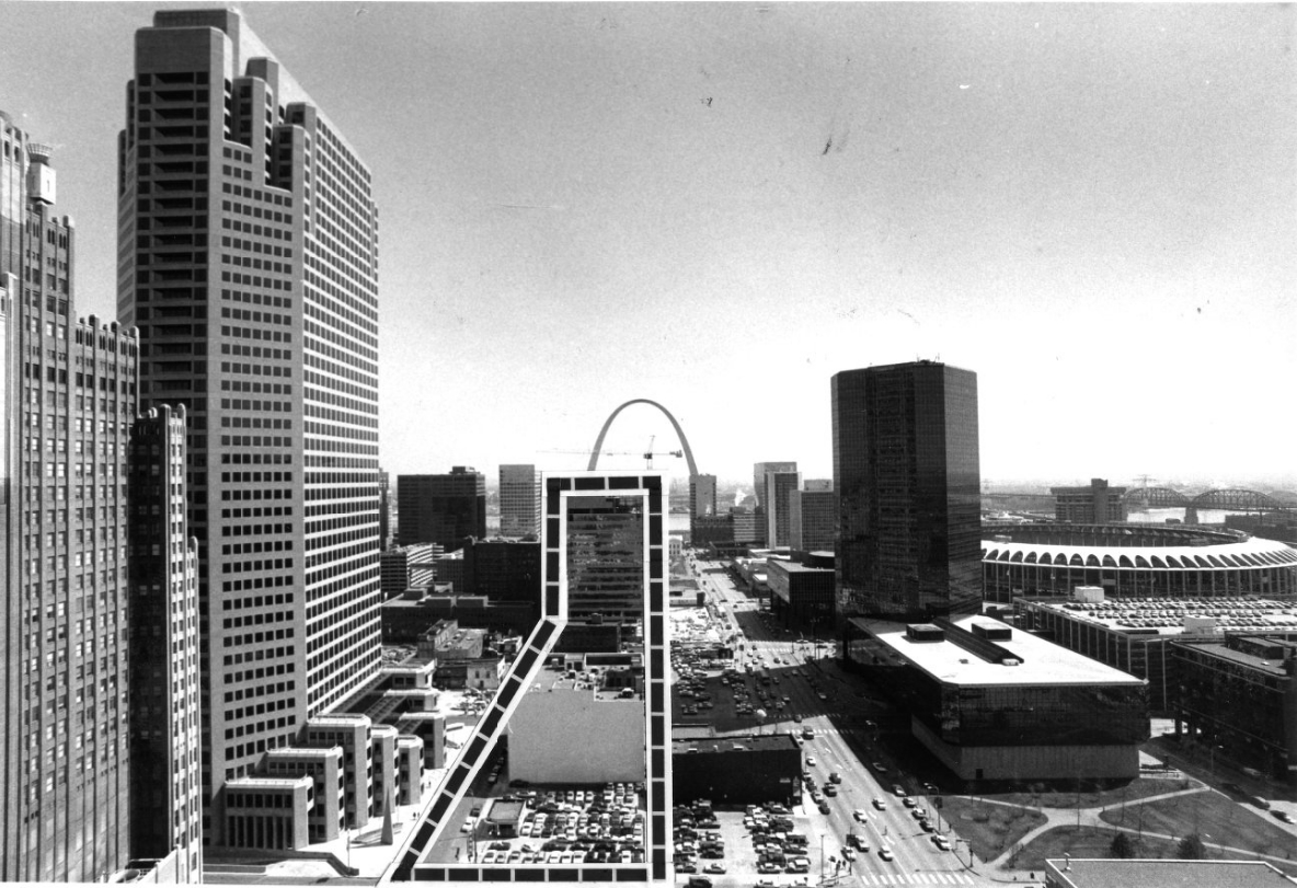 Gateway One Tower Building Location, 1986