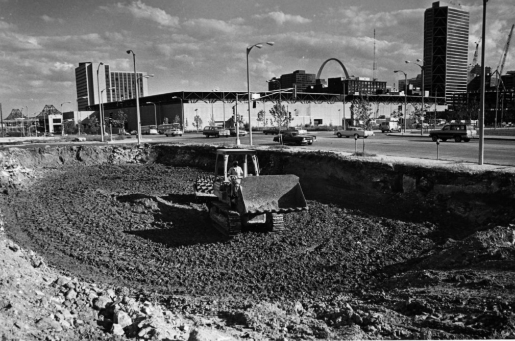 Columbus Square Apartments Construction, 1980