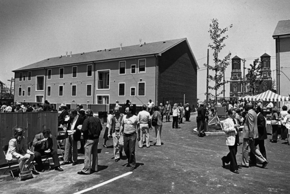 Columbus Square Apartments Opening, 1981