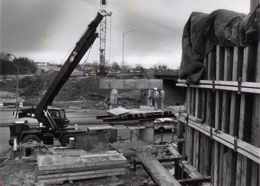 Bridge Over Brentwood To Connect Innerbelt to U.S. 40, 1982