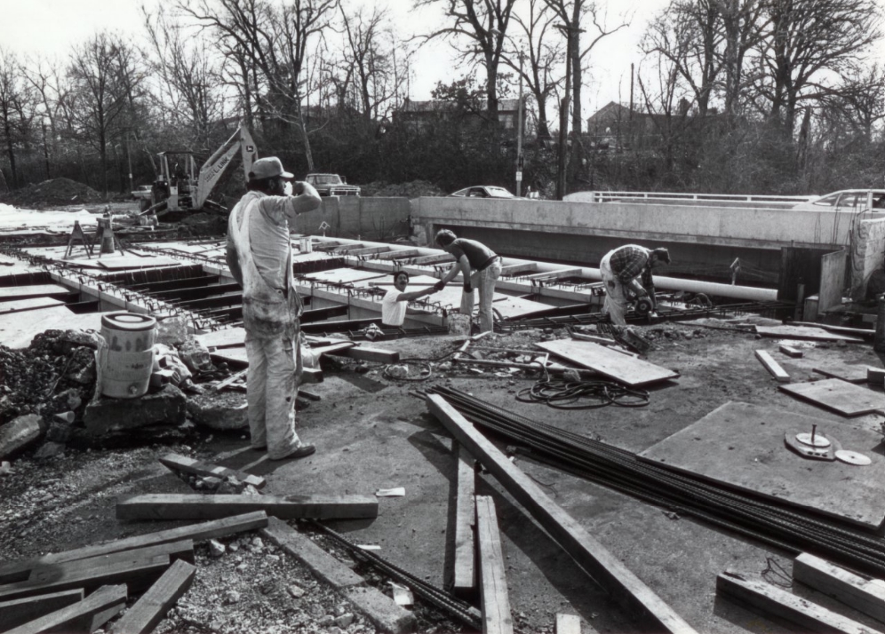 A million dollars worth of bridge improvements will be completed this year for the St.Louis County Highway Department in the Heman Park area of University City, 1981