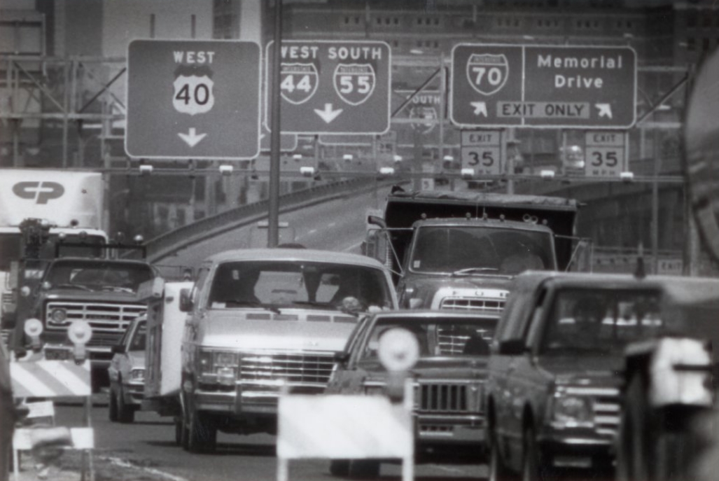 Poplar Street Bridge Re-Paving, 1986