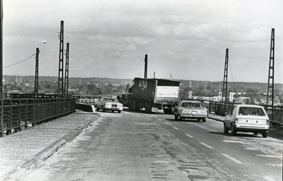 The "Suicide Curve" On The Illinois Side Of The MacArthur Bridge, 1981