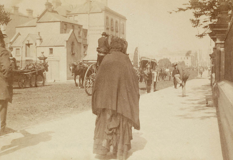 Street scene from Sydney, 1889