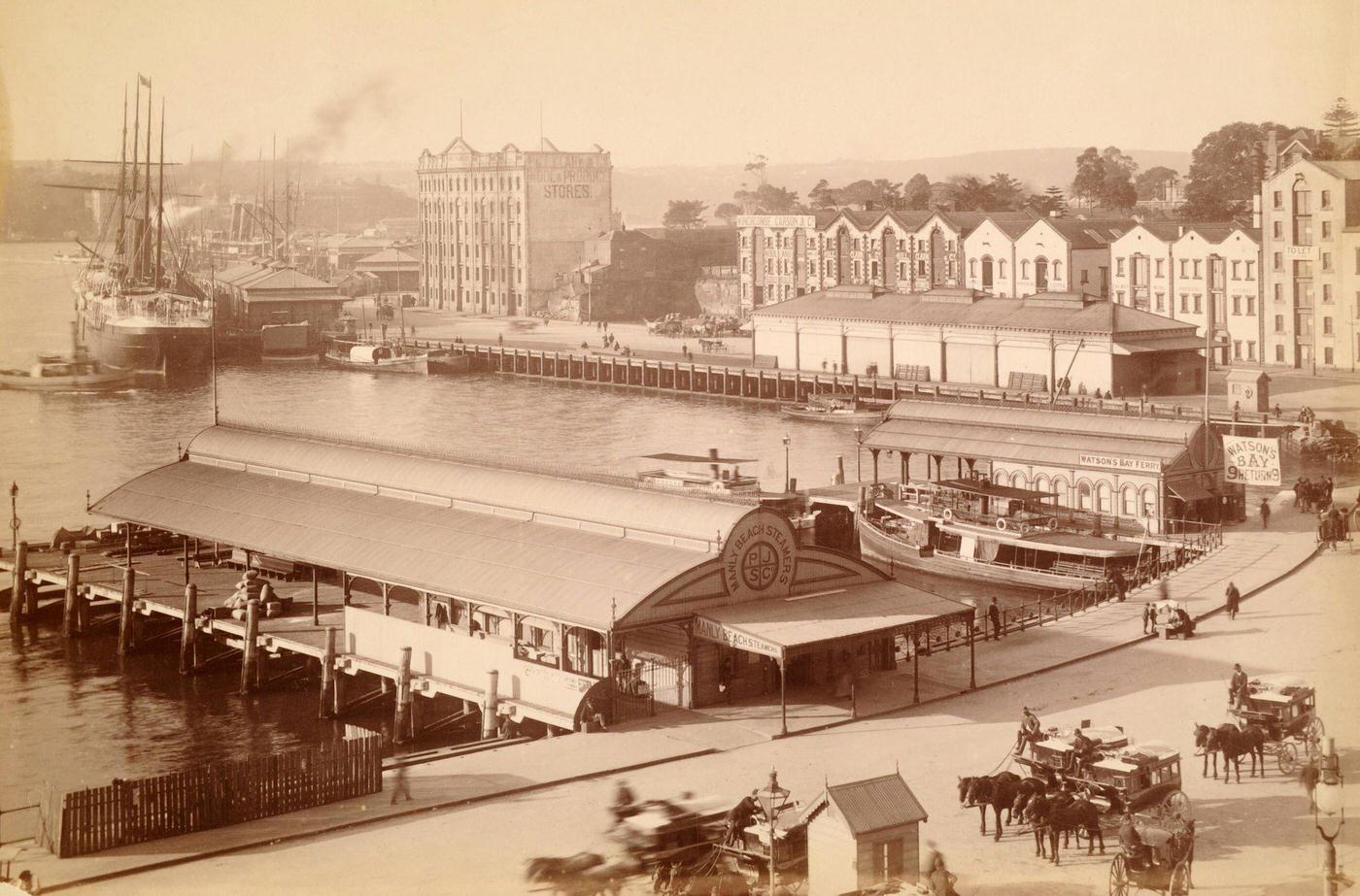 Circular Quay in Sydney, 1890