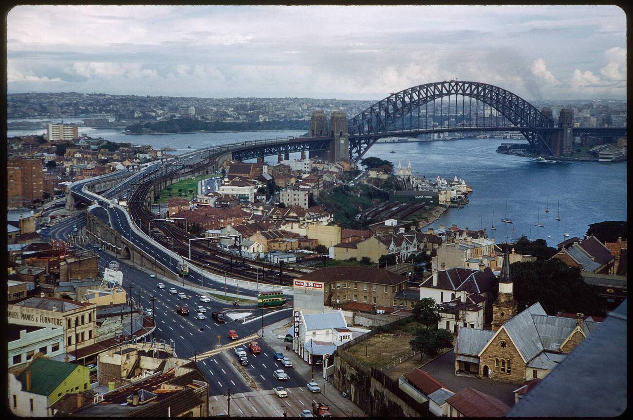 Harbour Bridge and Cityscape, Sydney, Australia, 1960's