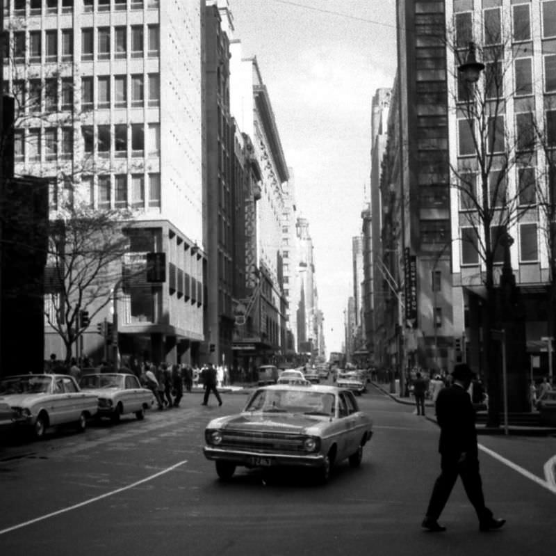 George Street by Australia Square, Sydney, 1968