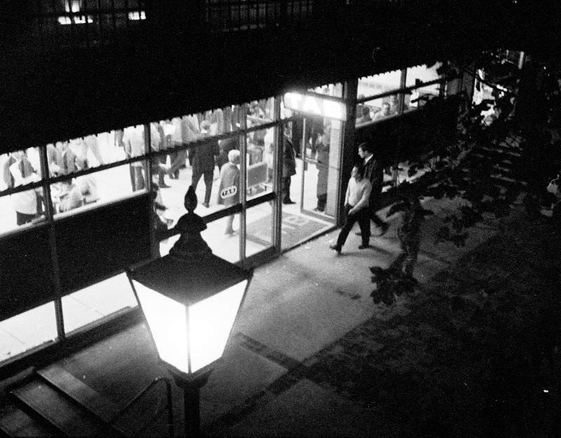 Kings Cross Village at night, Sydney, 1968