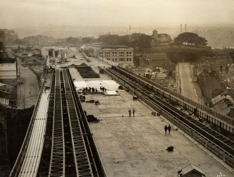 Laying Sheet Asphalt on Roadway, May 26, 1931