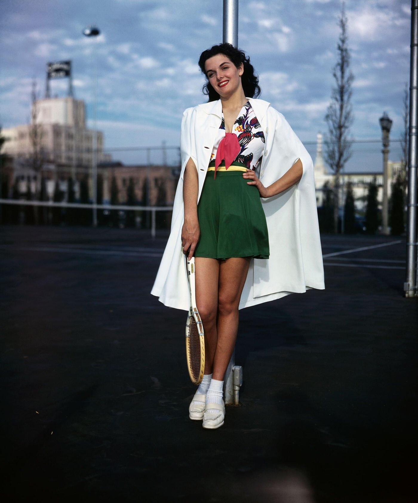 Jane Russell, shortly after being chosen for the lead female role in The Outlaw