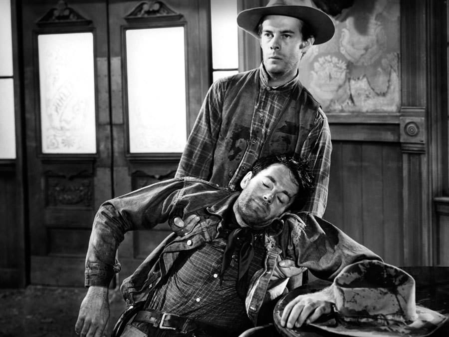 Henry Fonda and Harry Morgan in The Ox-Bow Incident (1942)