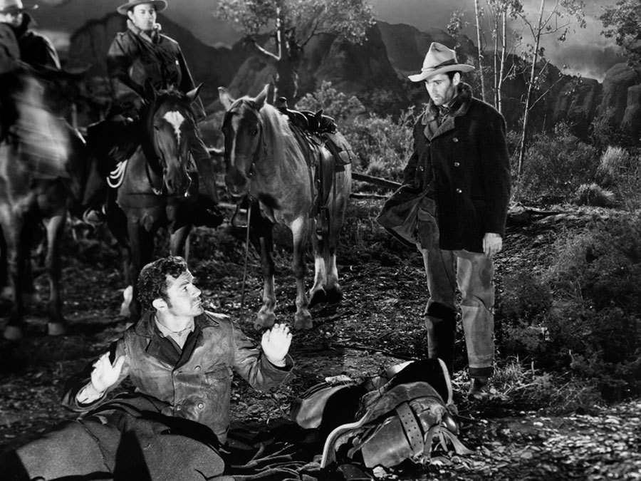 Henry Fonda, Dana Andrews, and Harry Morgan in The Ox-Bow Incident (1942)