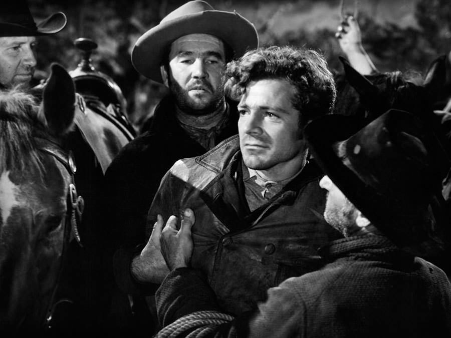 Dana Andrews and Dick Rich in The Ox-Bow Incident (1942)
