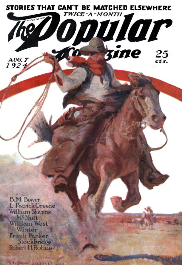 Popular magazine cover, August 7, 1924