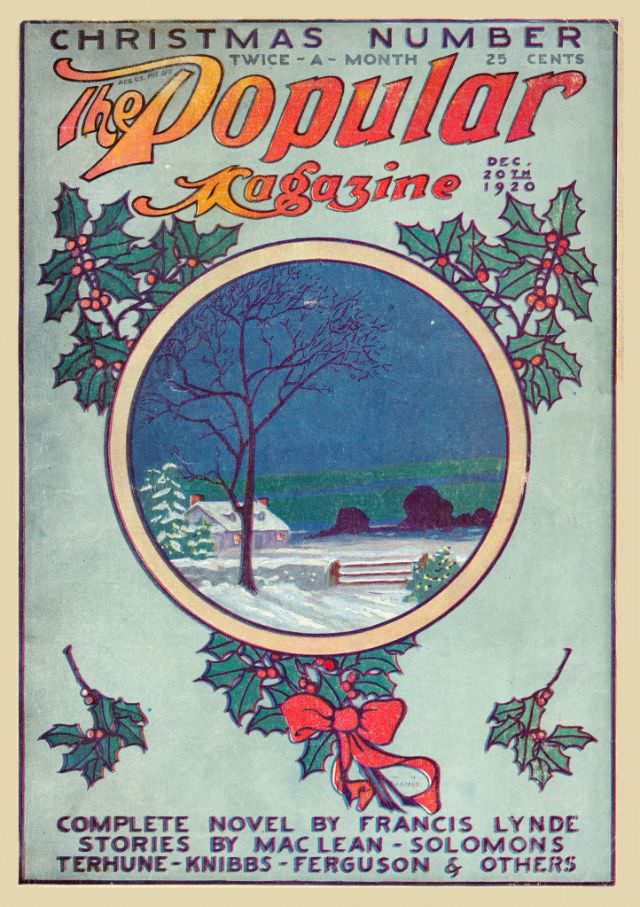Popular magazine cover, December 20, 1920