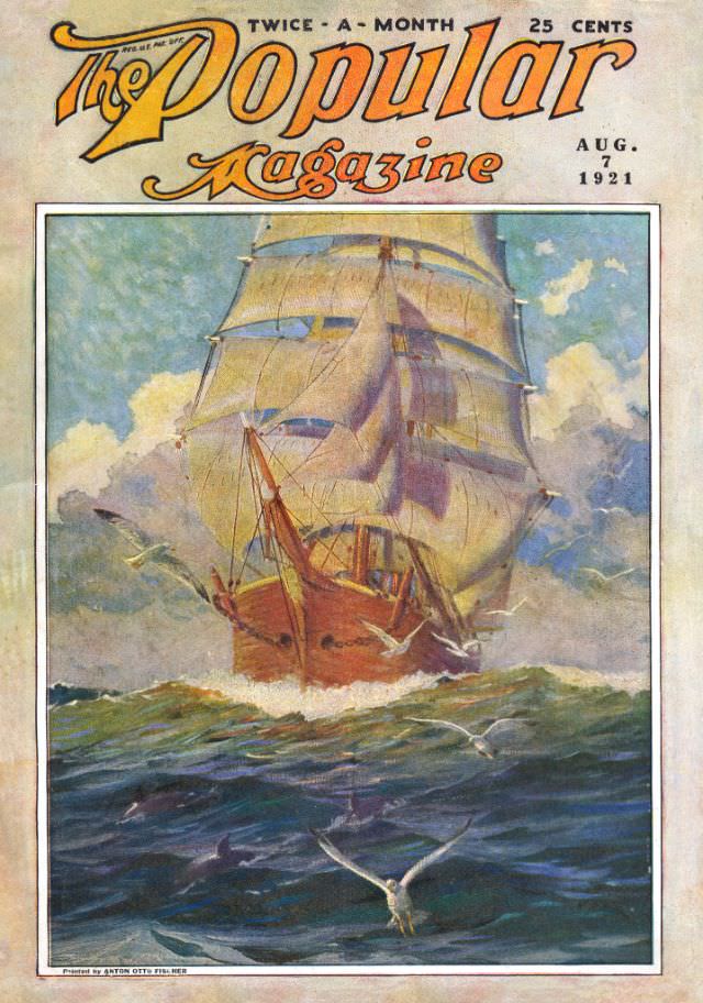 Popular magazine cover, August 7, 1921