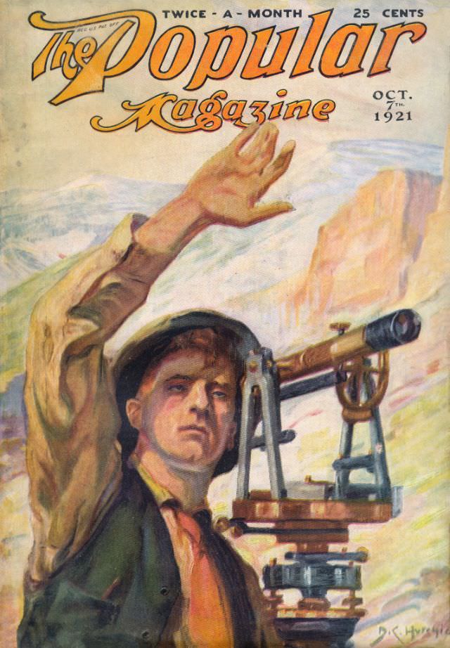 Popular magazine cover, October 7, 1921