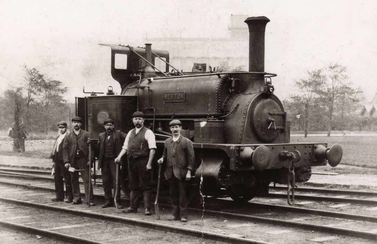 The crew of the steam train Newton, York, Yorkshire, 1901.
