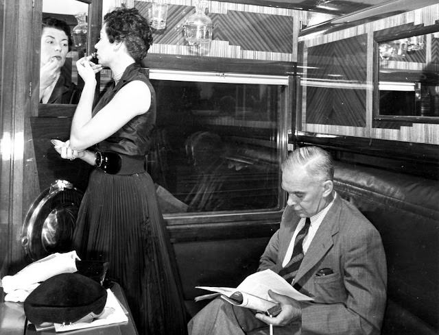 Blue Train couple, 1950s