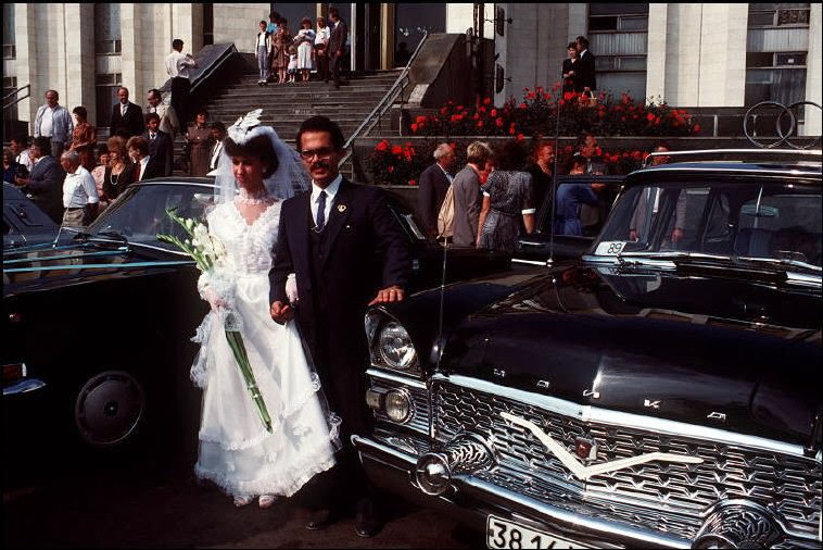 Newlyweds at the Central Wedding Palace. Kyiv.