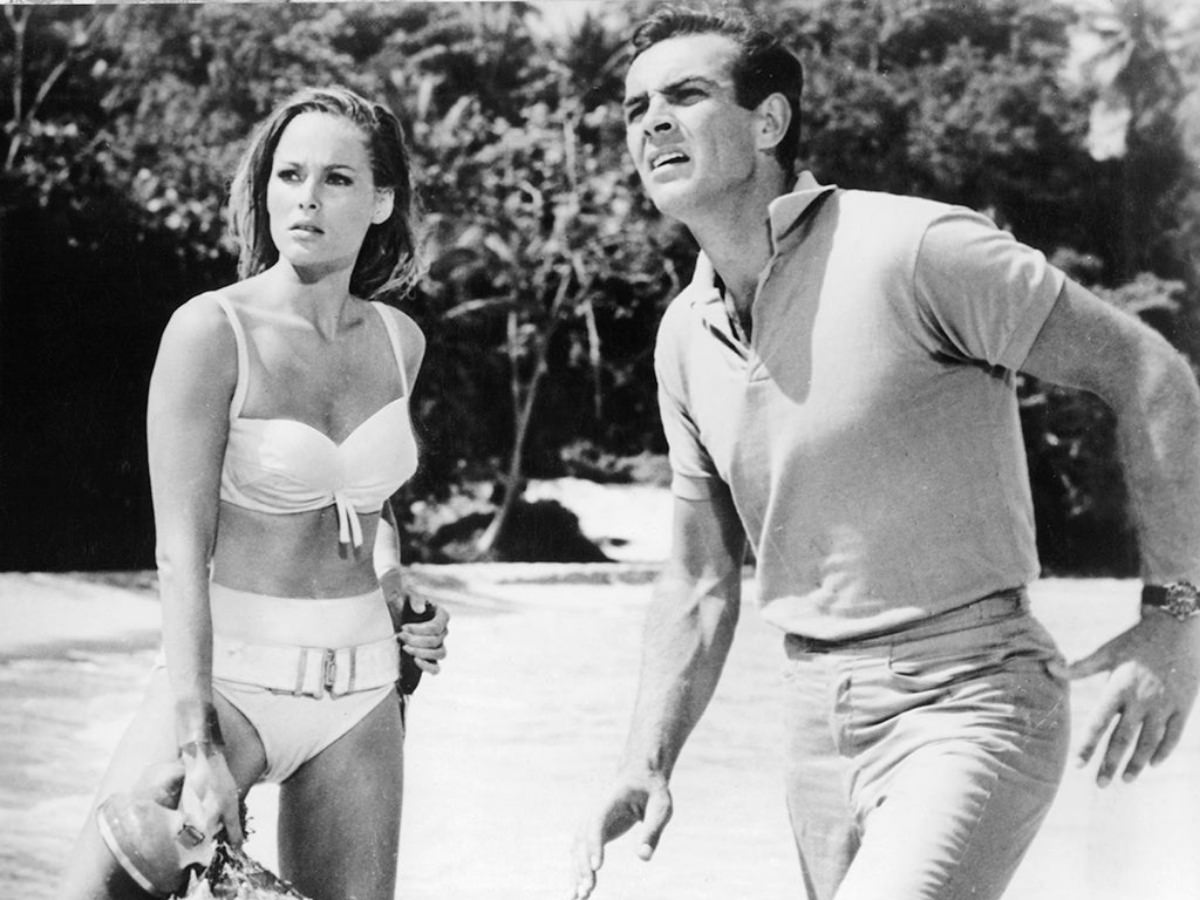 Uncovering the Timeless Charm of Ursula Andress's Ivory Cotton Bikini from Dr. No 1962