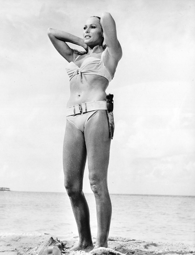 Uncovering the Timeless Charm of Ursula Andress's Ivory Cotton Bikini from Dr. No 1962