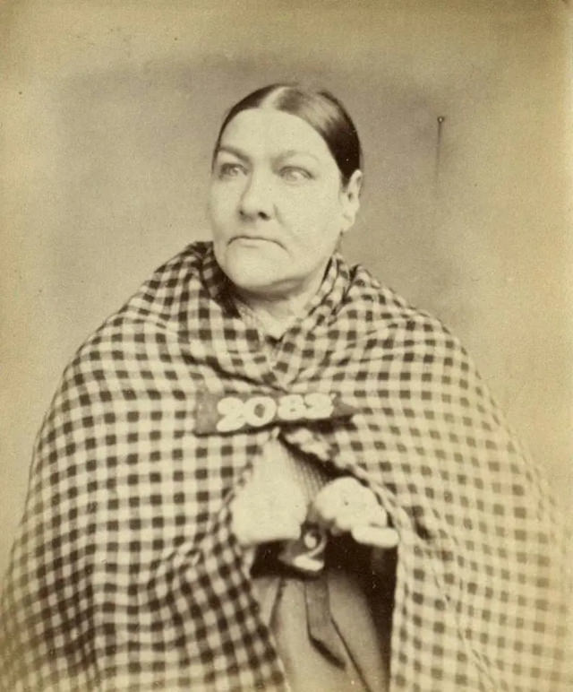 Ellen Smith, 52, was convicted of stealing an umbrella in 1872. She was given 10 days hard labor over Christmas.