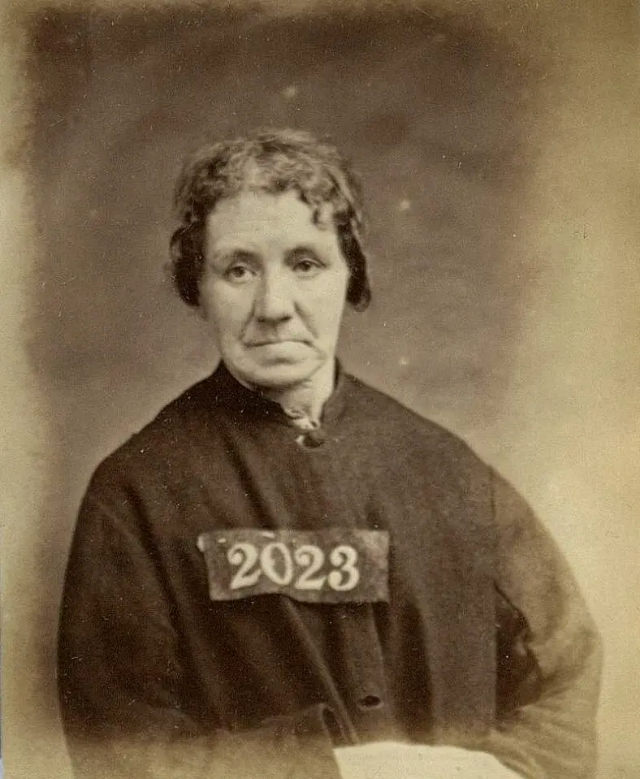 Agnes Rose Flowers, 44, stole a short worth two shillings six pence. She received one month of hard labor.