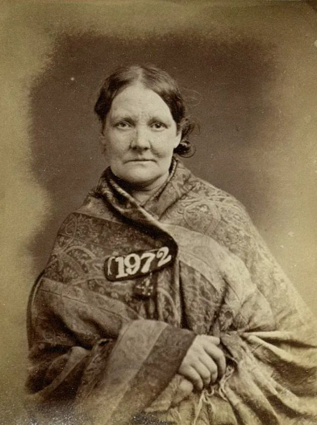 Caroline Lightfoot, 51, stole a drinking glass in early December 1872. She was given two months’ hard labor.