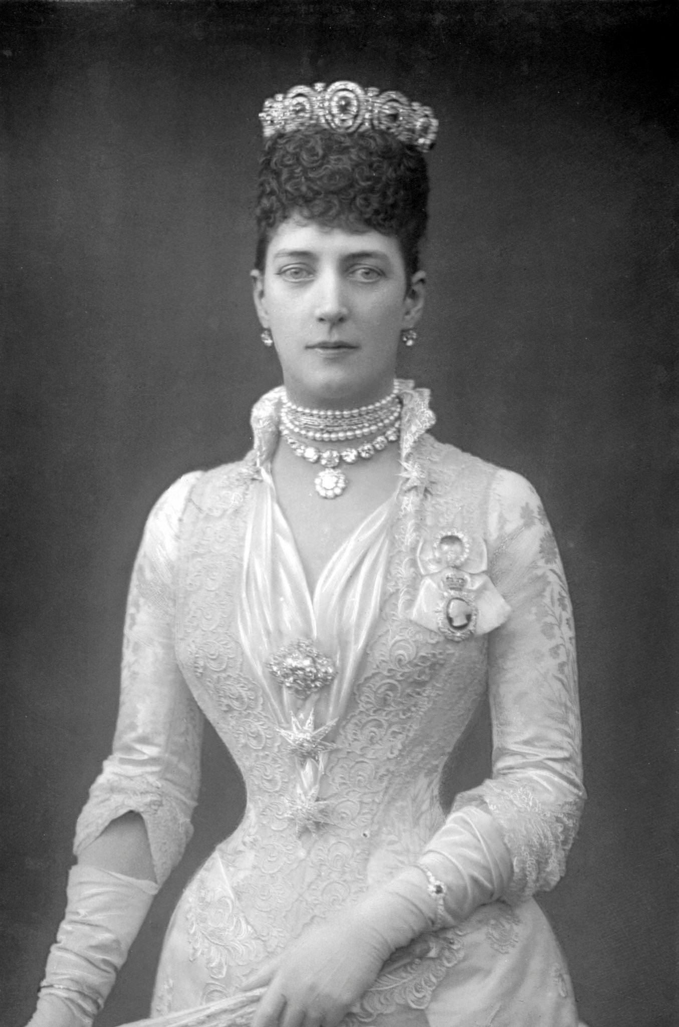 Alexandra (1844-1925), Queen Consort of King Edward VII of Great Britain, 1890.
