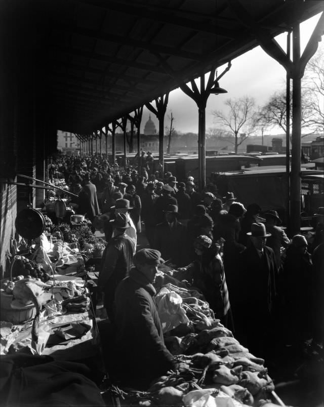 Marketing at Center Market, Washington, D.C., 1920s