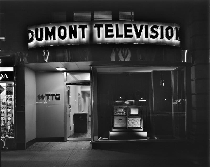 Exterior of Dumont Television, 12th Street, March 10, 1948
