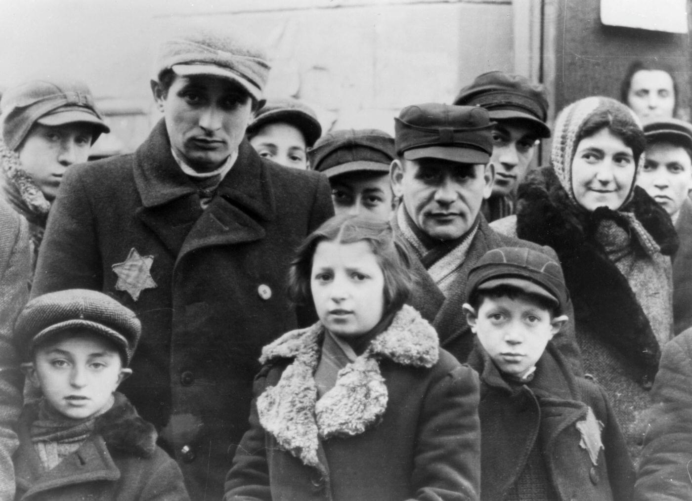 In World War II, the Jews in Lodz Ghetto, Poland were made to wear badges with the Star of David on them. The Nazis had confined them to cramped ghettos and deported thousands to death camps.