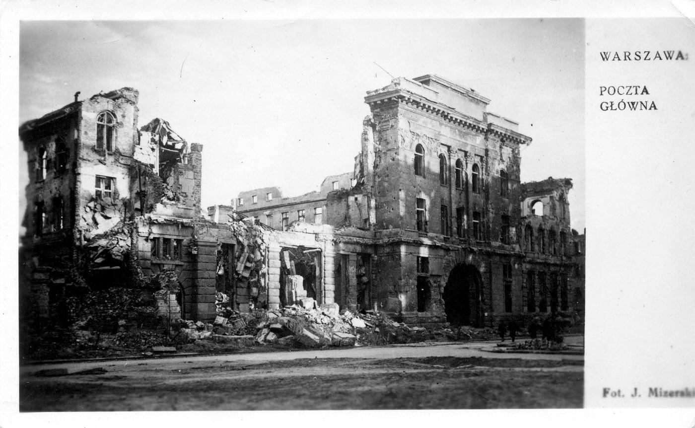 WWII aftermath: damage to Warsaw, Poland, 1940