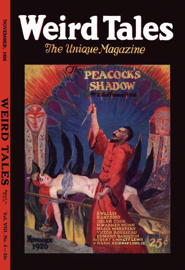 Weird Tales cover, November 1926