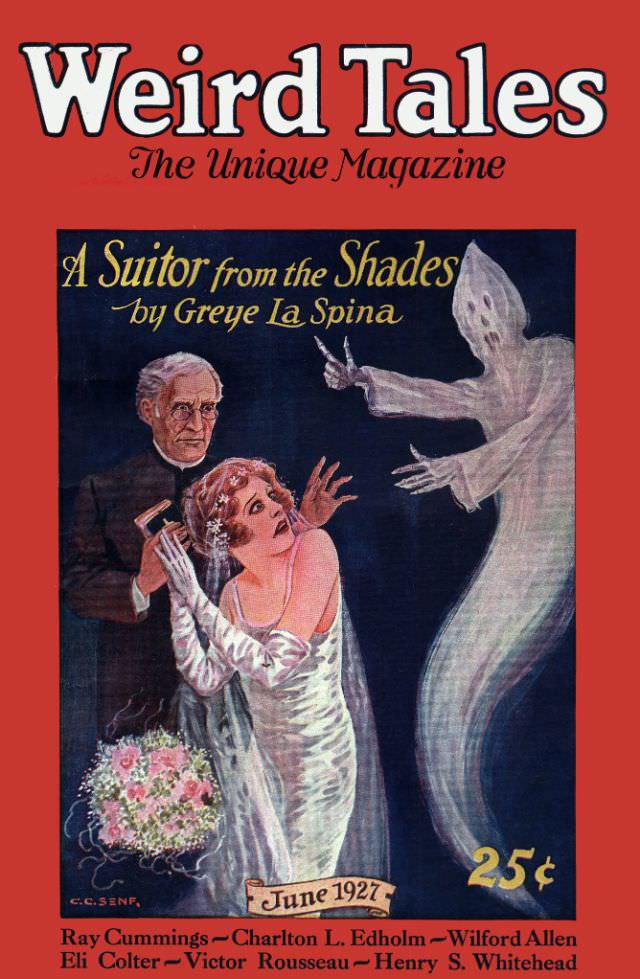 Weird Tales cover, June 1927