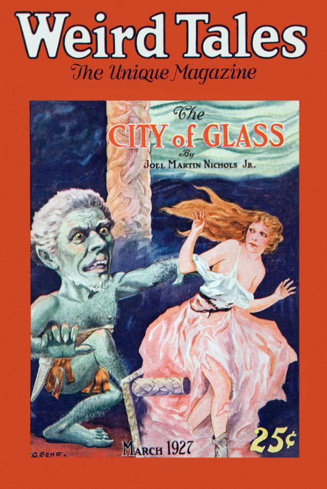 Weird Tales cover, March 1927