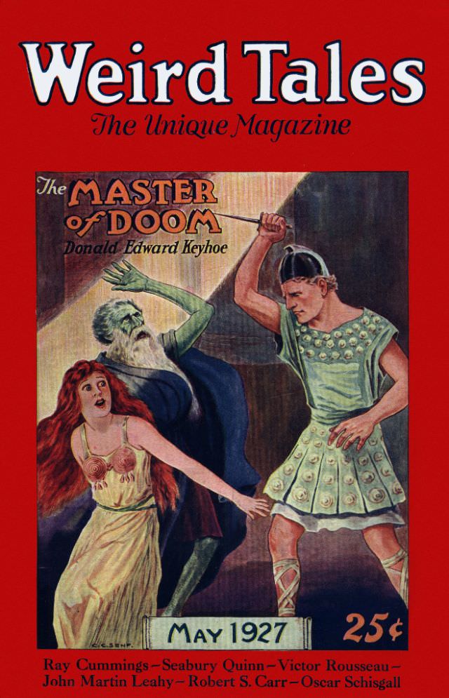 Weird Tales cover, May 1927