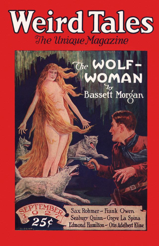 Weird Tales cover, September 1927