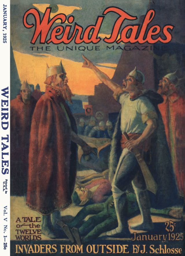 Weird Tales cover, January 1925