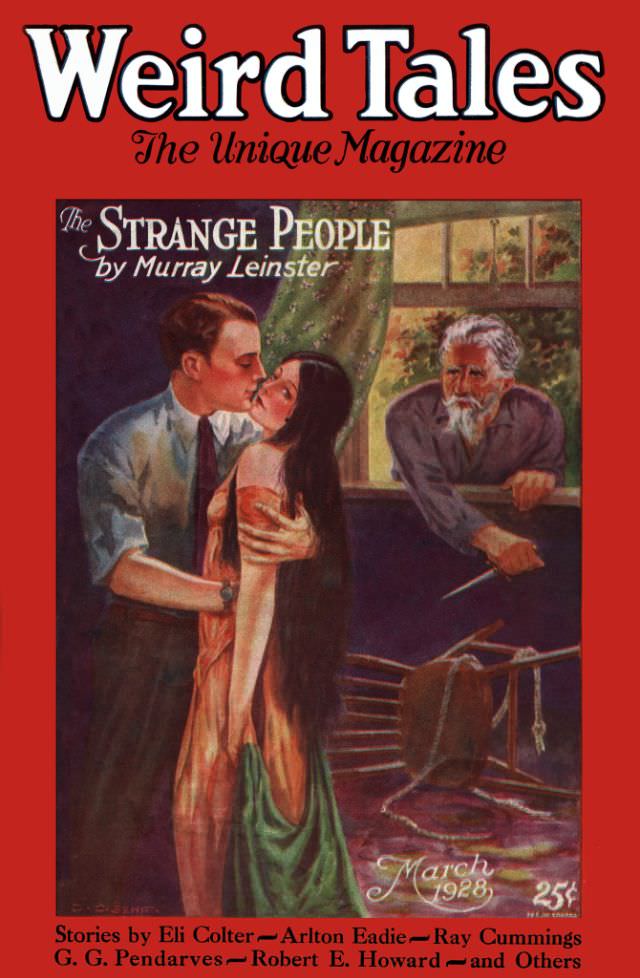 Weird Tales cover, March 1928