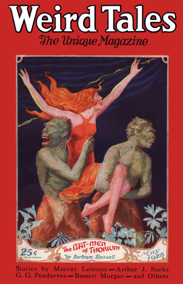 Weird Tales cover, May 1928